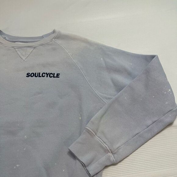 Soul Cycle Grey Blue Crewneck Sweatshirt Size Small - Picture 10 of 11